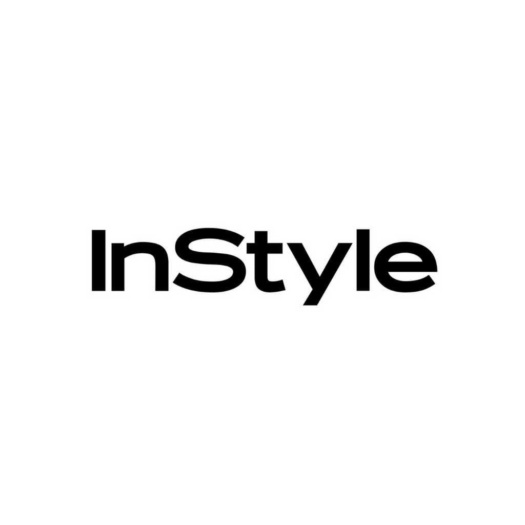 Das Bild zeigt das InStyle-Logo in fetten schwarzen Buchstaben auf einem schlichten weißen Hintergrund.